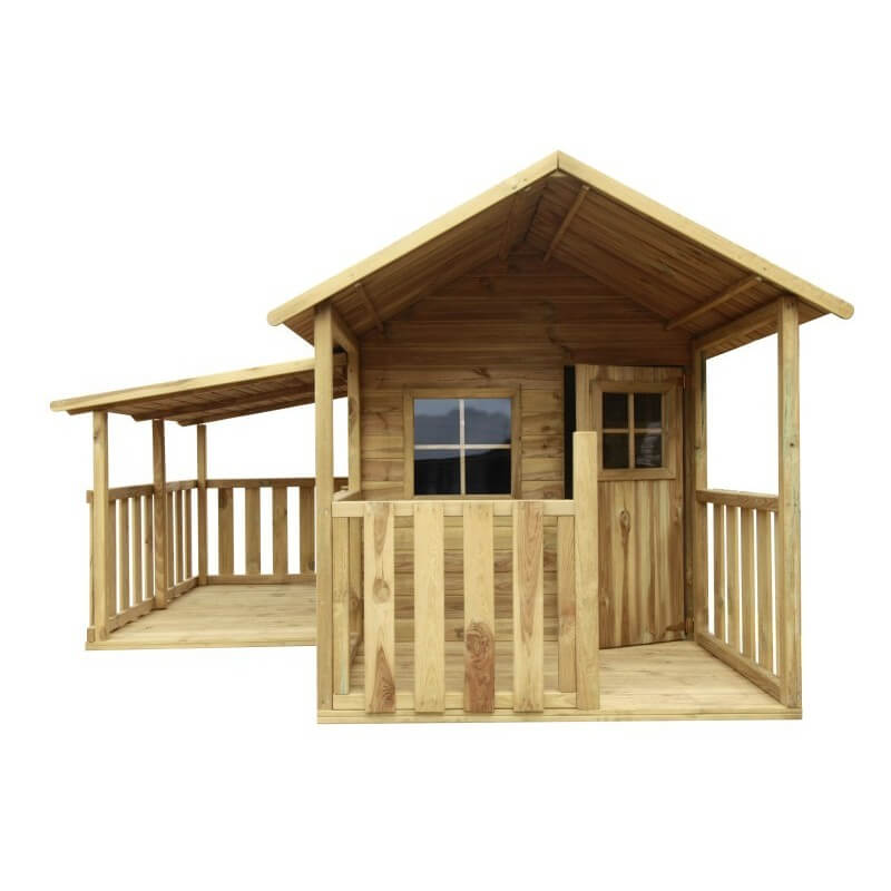 Domek drewniany ogrodowy dla dzieci Blanka z garażem
