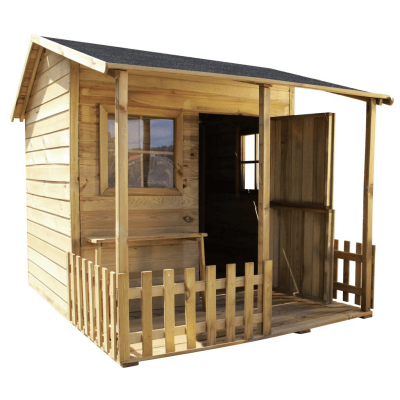 Drewniany domek ogrodowy dla dzieci Malwinka